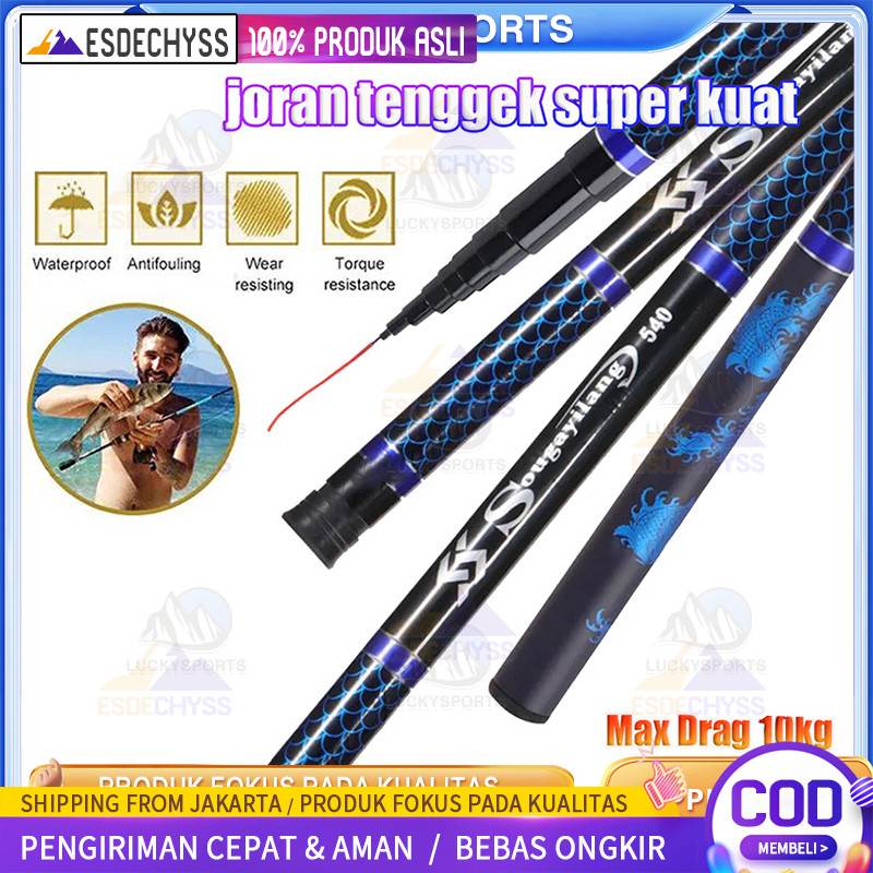 Joran Tegek 2.7M-7.2M Joran Pancing Fishing Pole Fishing Rod / joran tegek super kuat 10kg / tegek h