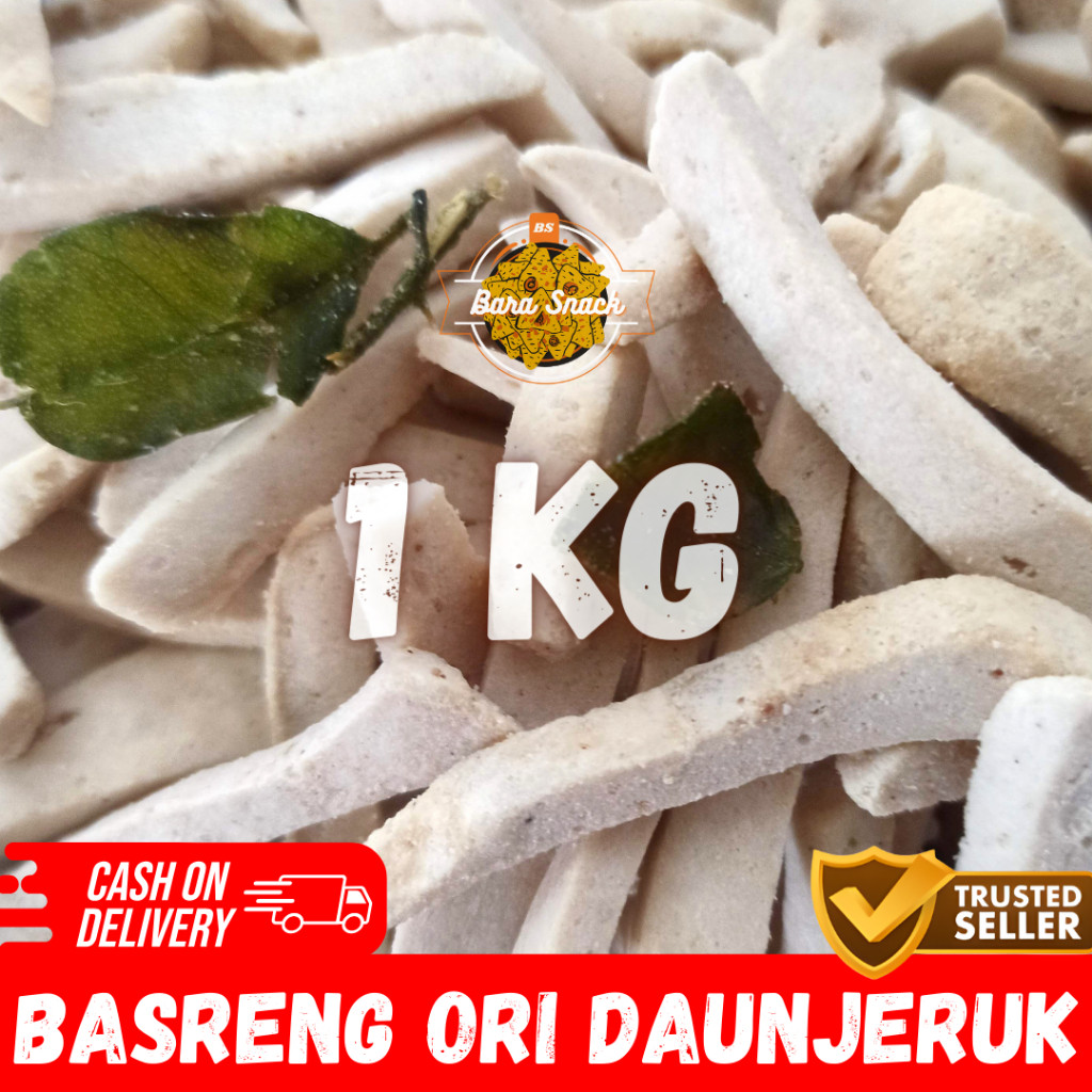 

[ 1KG ] Basreng / Bastik Original Daun Jeruk Cap MAKJAS / Camilan Snack Kiloan Murah -B