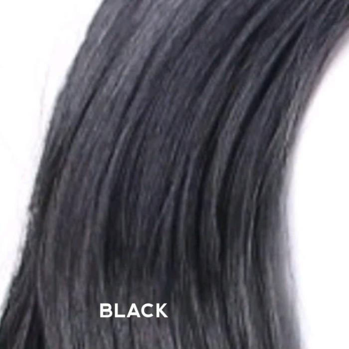 ADA Wig Pria Rambut Gondrong Bergelombang Belahan Tengah Permanen Warna Coklat dan Hitam Gaya Pria A