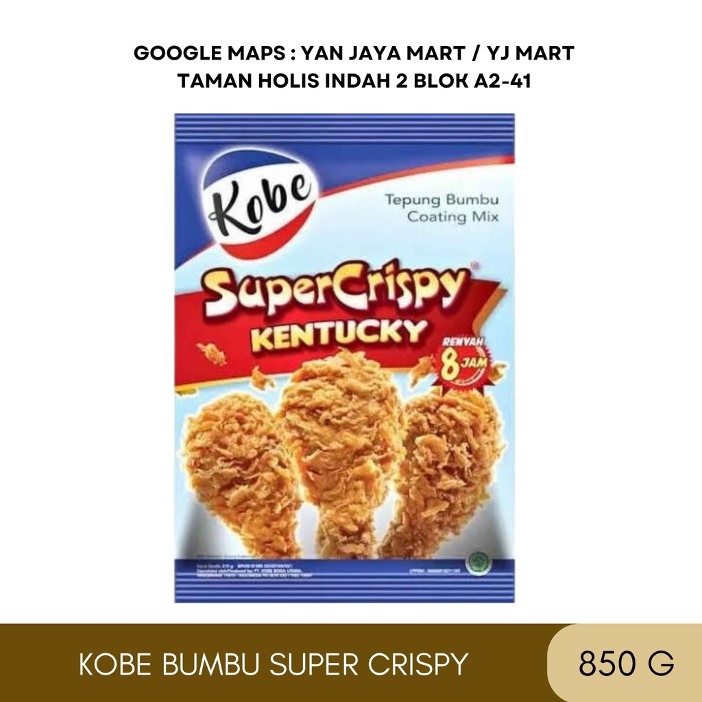 

Kobe Tepung Bumbu Super Crispy Kentucky / Tepung Bumbu Putih 850g