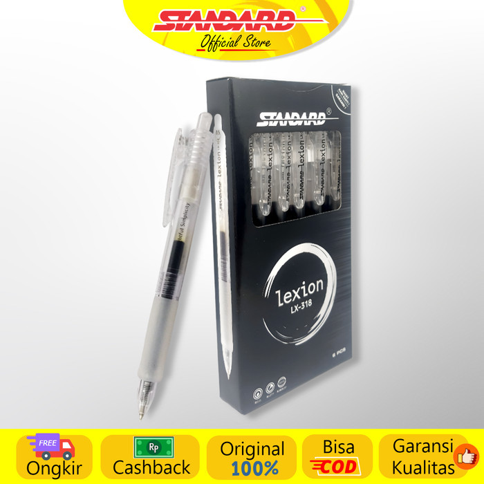 

[[PROMO]] STANDARD PEN LEXION 0.5 LX-318 ISI 6 PCS