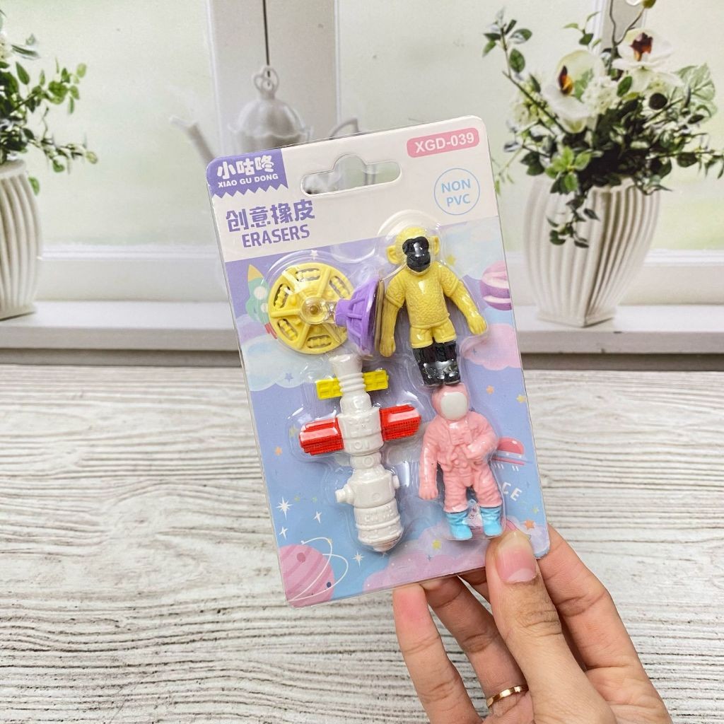 

Setip Penghapus Papan Astronot Pastel XGD-039 ER-1807 / Hapusan / Perlengkapan Sekolah Terbaru 3D Bisa COD