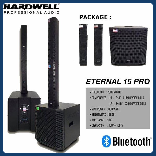 Speaker Column Aktif | Active Hardwell Eternal 15 Pro | ETERNAL15 PRO Bluetooth Sub 15 Inch Original