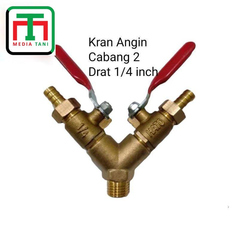 Kran Angin Kompresor 2 Cabang