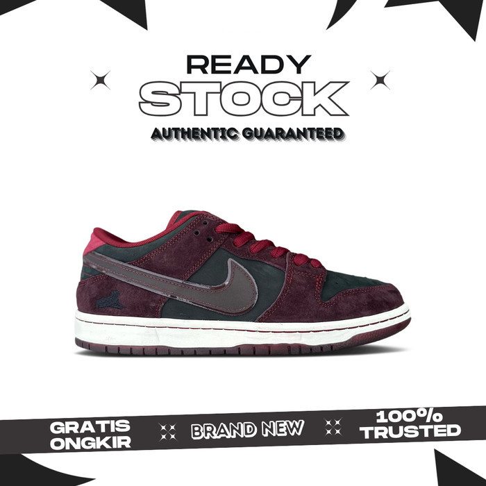 RIOT Skateboards X Nike SB Dunk Low TRD QS Mahogany Dark Beetroot