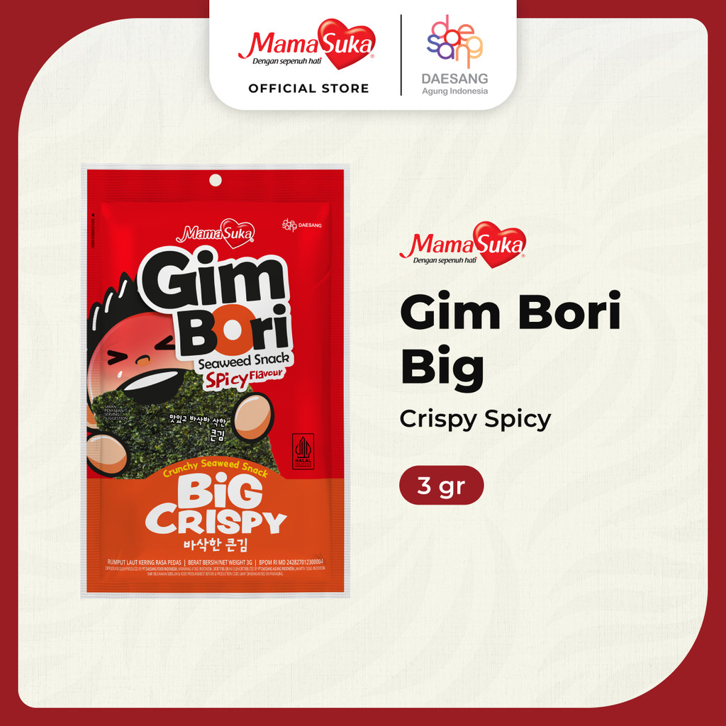 

MamaSuka - Gim Bori Big Crispy Spicy 3 gr
