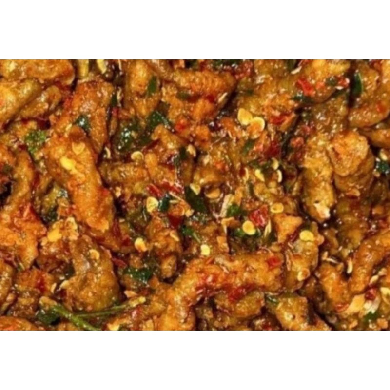 

KERIPIK USUS AYAM PEDAS DAUN JERUK MANTUL