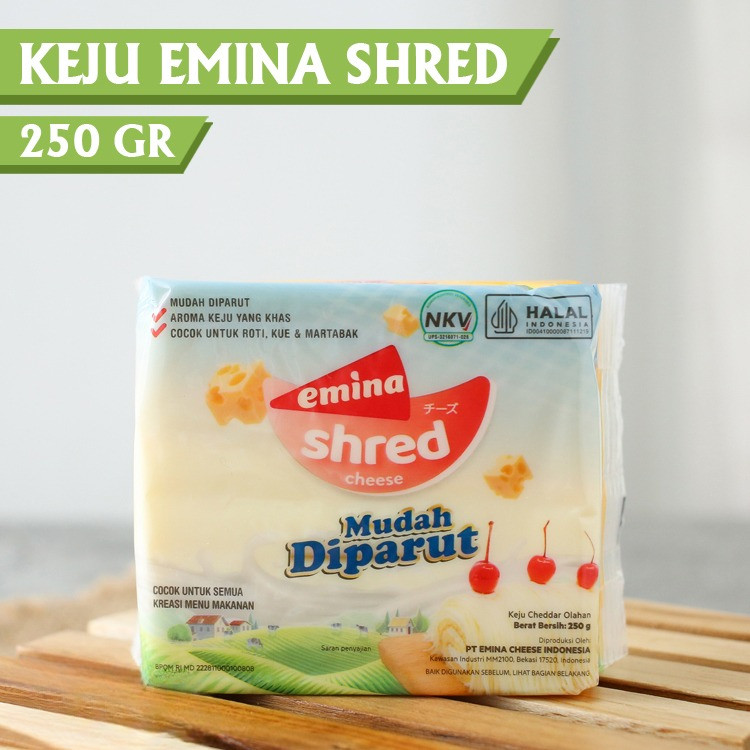 

Emina Keju Shred blok 250gr Inagreen