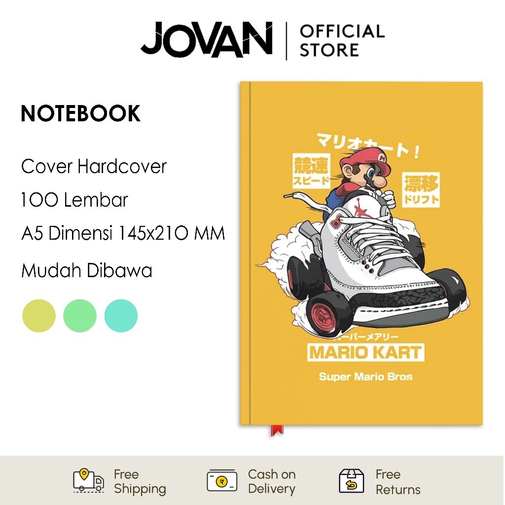 

Notebook Hardcover Custom Super Mario Bros 11 Buku Tulis Catatan Note Agenda Planner Jurnal Diary Notebook Anime