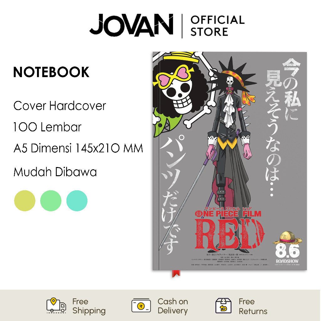 

Notebook Hardcover Custom One Piece Red Brook Buku Tulis Catatan Note Agenda Planner Jurnal Diary Notebook Anime