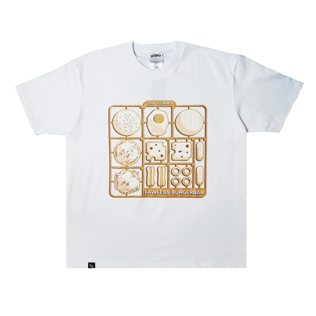Ship locally Lawless - Burger Kit Tshirt - White