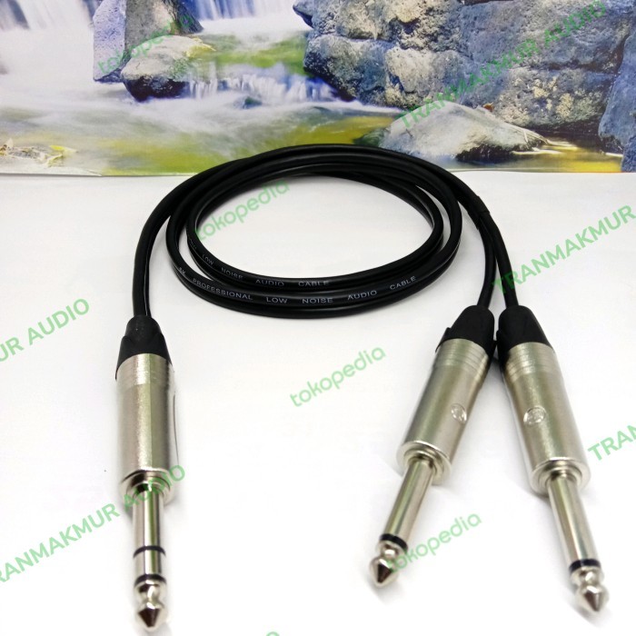 JJ99 interlink cable 1 stereo jack to 2 mono jack