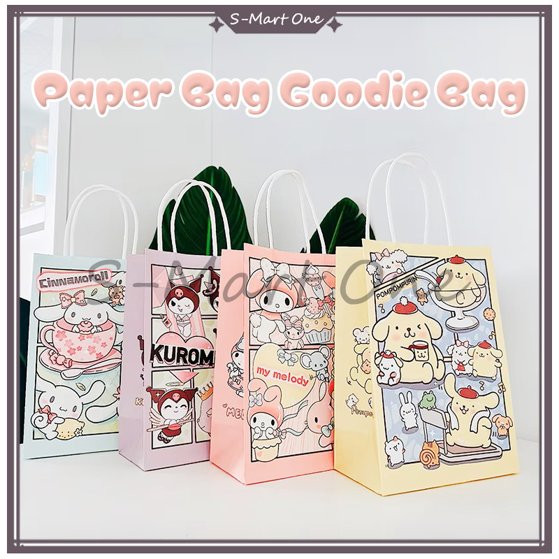 

SM Tas Paperbag Karakter Sanrio / Tas Souvenir Ulang Tahun/Paperbag Happy Birthday Ulang Tahun/ Tas Kado Cute Ultah Anak