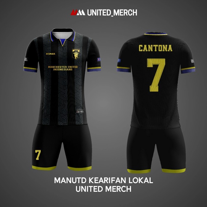 Custom Jersey - Kung Fu kick Cantona - anak-anak