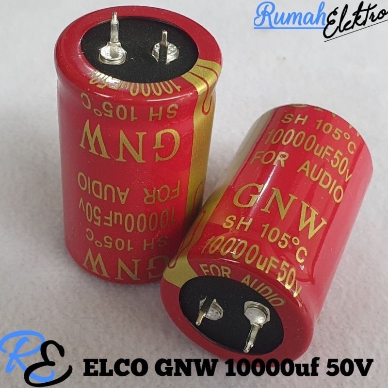 Elco GNW 10000uf 50V ORI for Audio Per 2 Biji