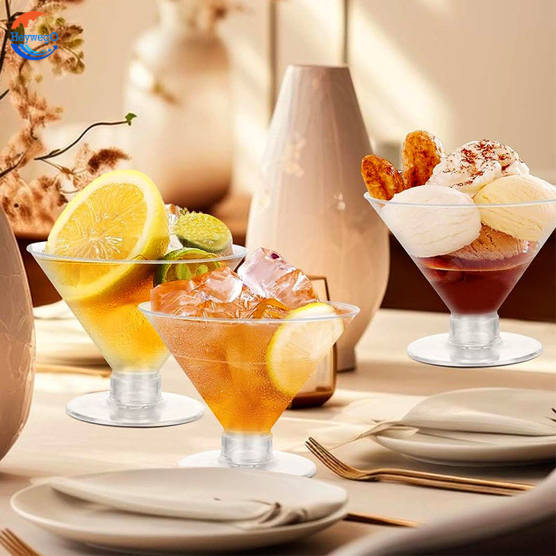 FLASH SALE HEYWEGO GELAS WINE GLASS PLASTIK / GELAS COCKTAIL PLASTIK / GELAS PLASTIK BENING