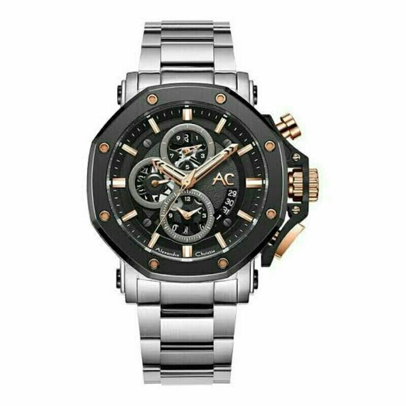 [JANGAN LEWATKAN] Jam tangan pria alexander cristie/promo cuci gudang murah jam tangan ac 6142