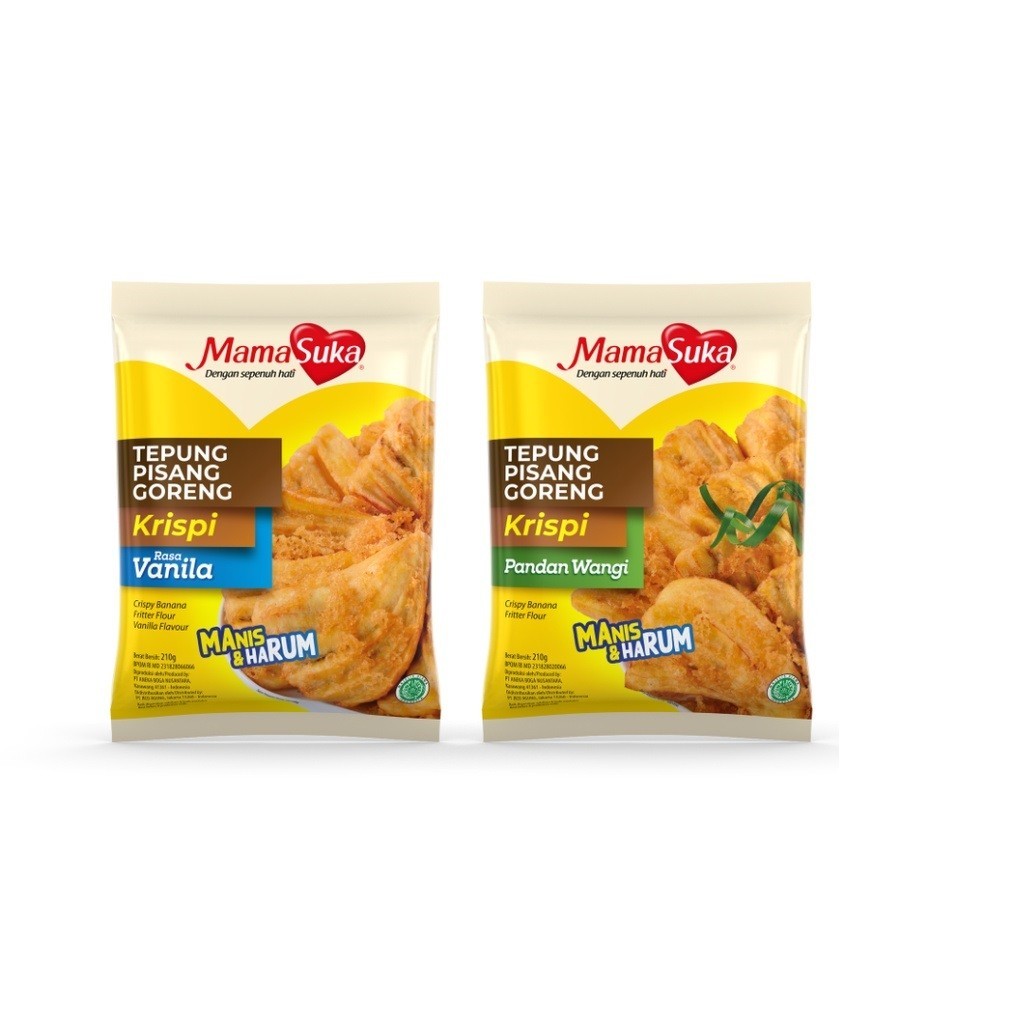 

MamaSuka Tepung Pisang Goreng Vanilla dan Pandan 210gr
