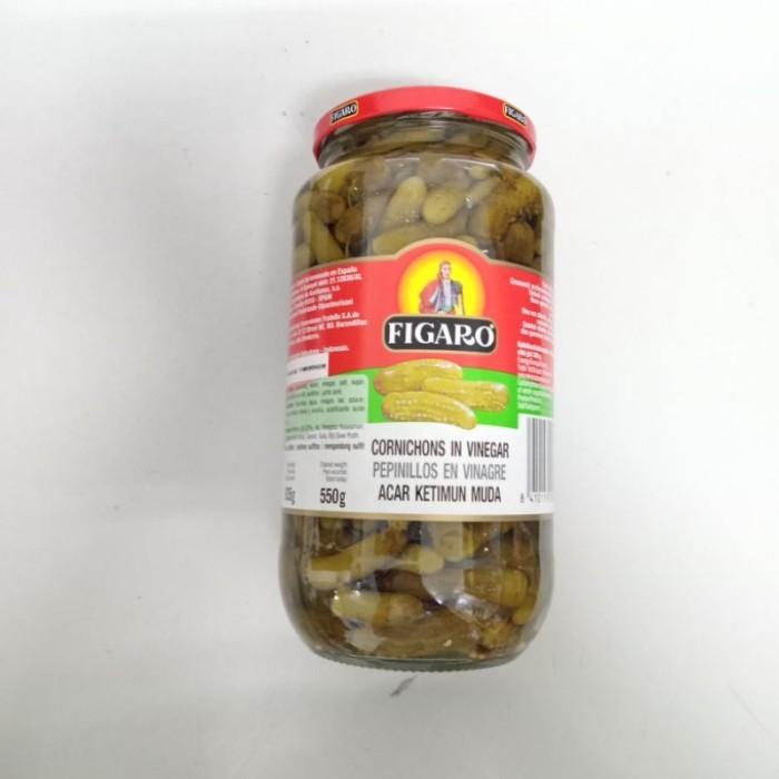 

Gherkins Pickles / Acar Timun Figaro 340 gram