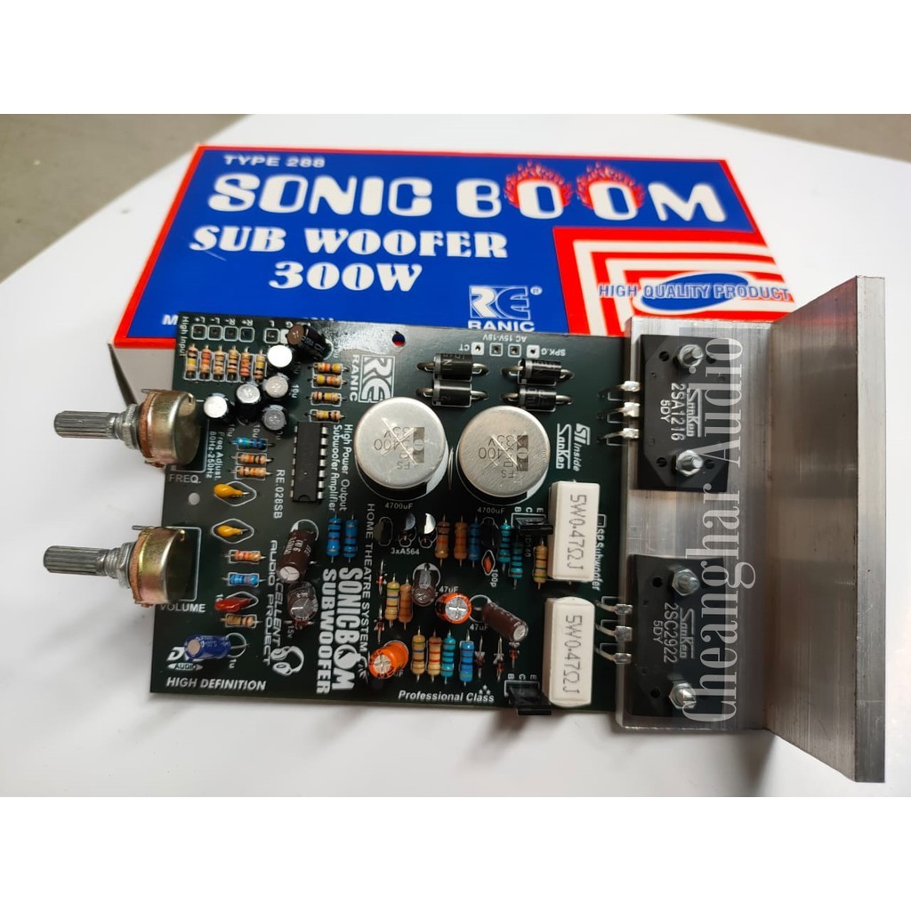 Kit Subwoofer Aktif Sonic Boom 300 Watt