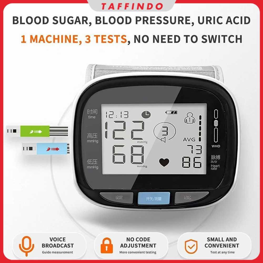 Tensimeter Digital Pengukur Tekanan Darah Gula Darah Asam Urat - LY-31