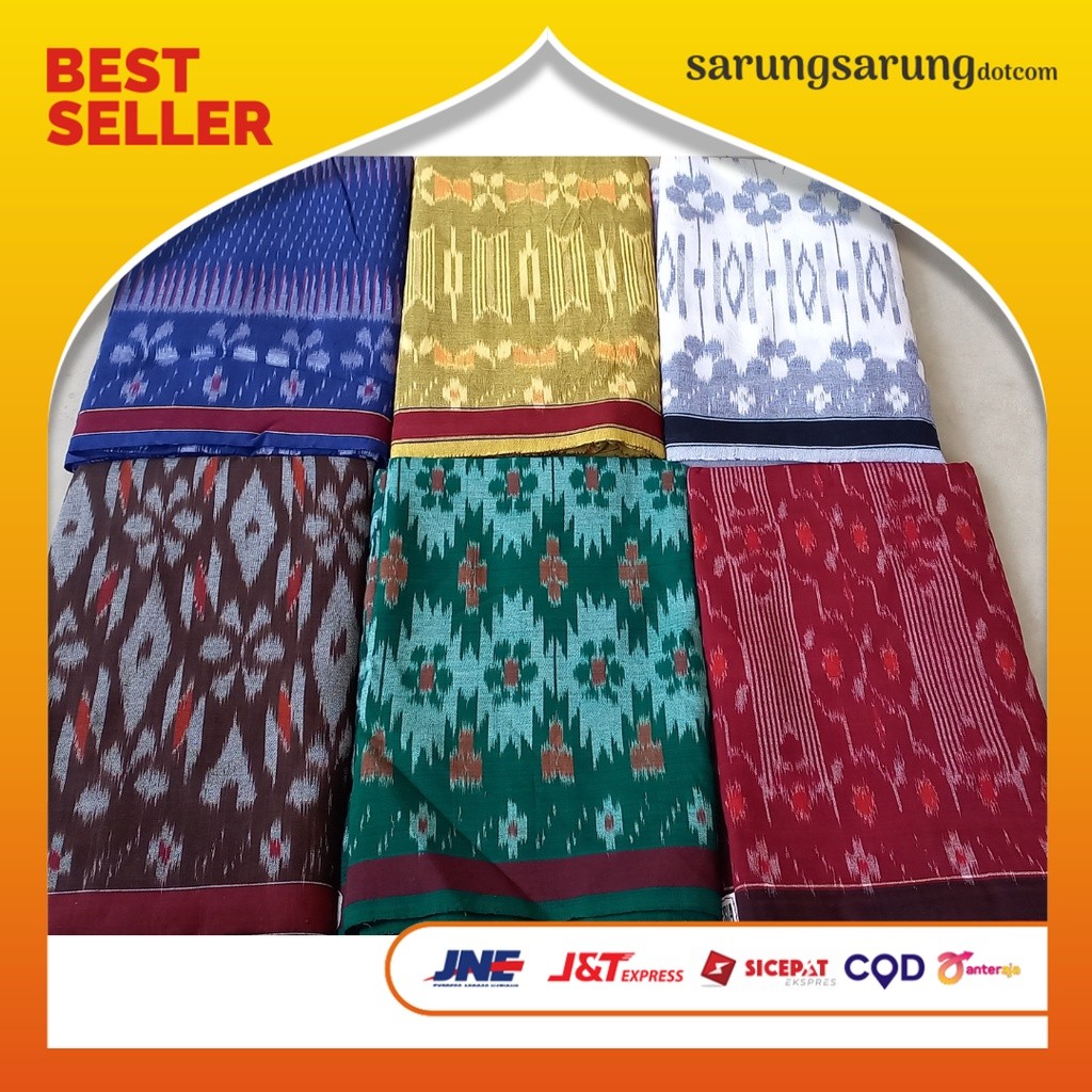 Sarung Tenun Goyor Pria Cap Gabilah Asli Tegal Super Gloyor ATBM