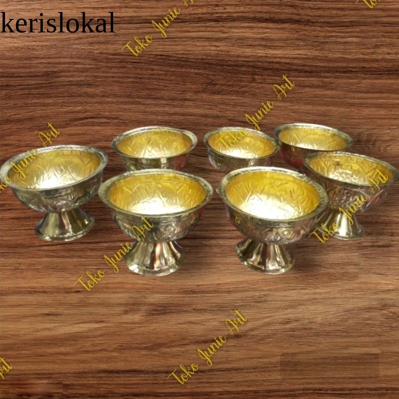 MANGKOK / BOKOR KUNINGAN KECIL 7 SUMBER BOKOR SIRAMAN ( HARGA PERBIJI ) kl12