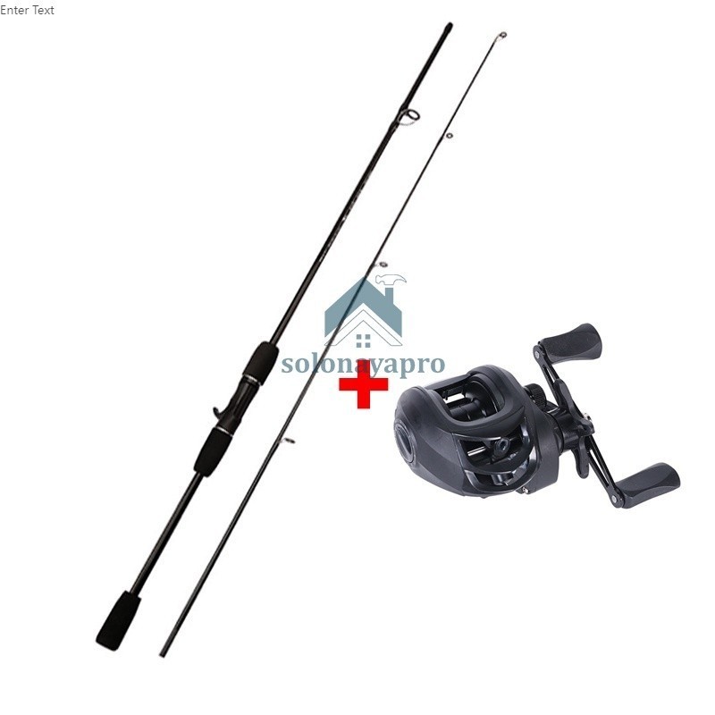 JAMIN MURAH Joran pancing 1 set, 1 set joran dan reel bc, BC Set Joran Pancing 160/180/210/240cm 2 B