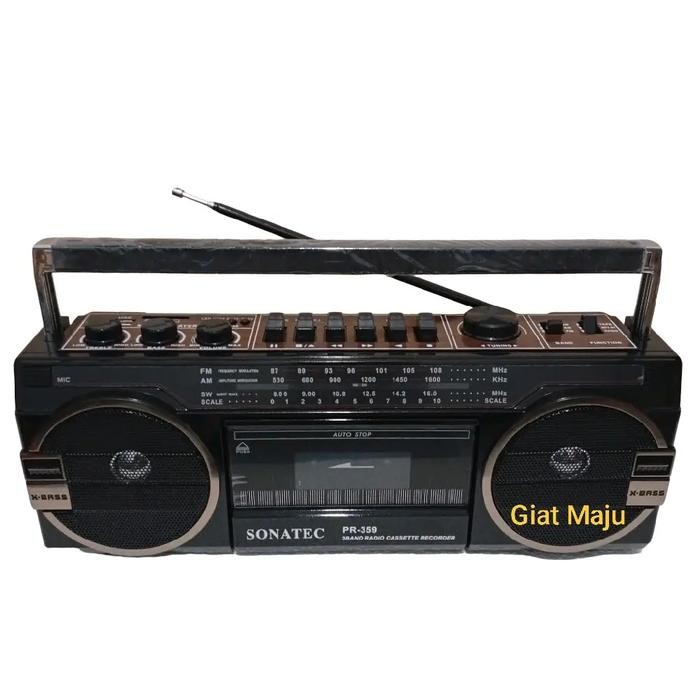 TERLARIS Radio Tape Recorder Sonatec PR-359 Radio 3 Bands USB Bluetooth