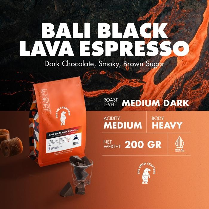 

SALE Bali Black Lava Espresso Grade 1 Biji Kopi Roasted Beans 200 GR 200 GRAM - Biji Kopi, 200 gramTERLARIS