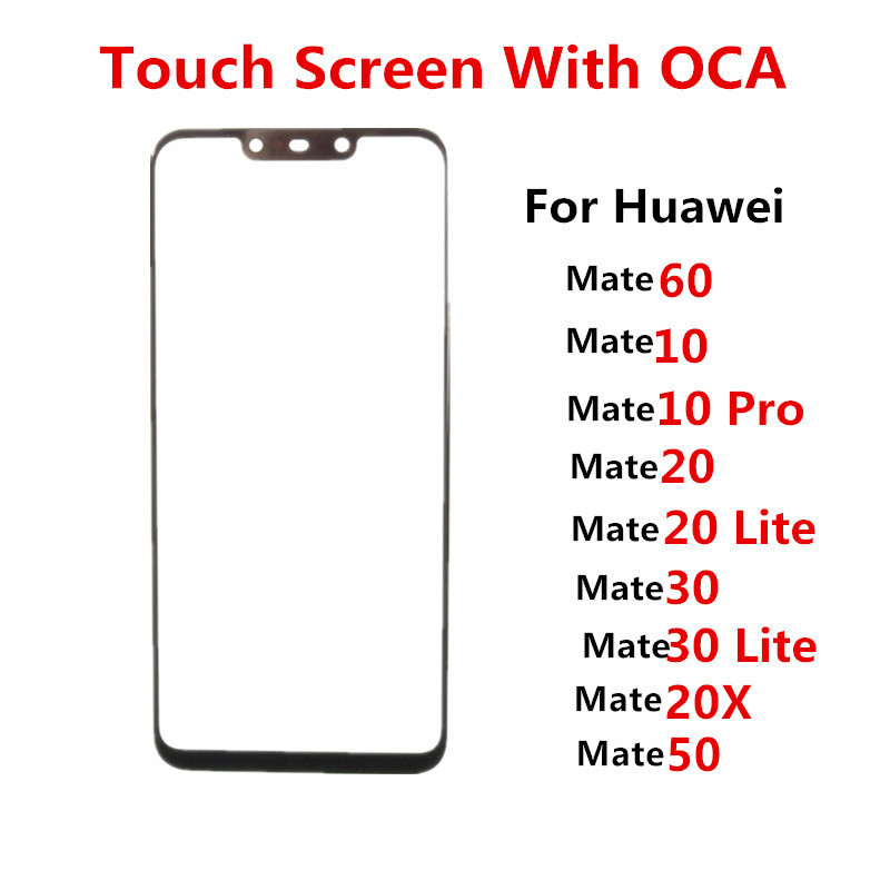 Outer Screen For Huawei Mate 60 50 30 Lite 10 Pro 20 X 20X Tou  Panel LCD Display Front Glass Cover 