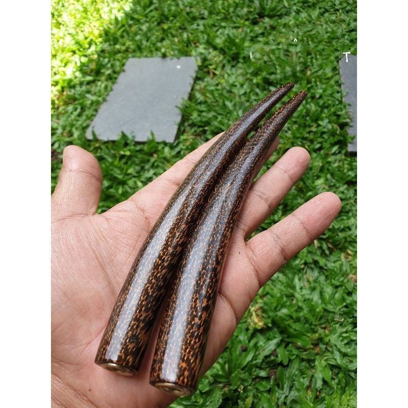 TONGKAT ONCE GALIH KAYU PUCANG KALAK ASLI TEBEL BULET