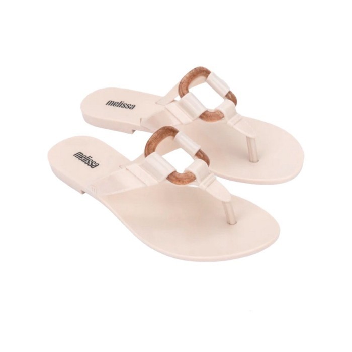 Sandal Jepit Wanita Melissa Olivia Ad Beige