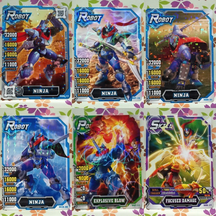 hero of robots crystal NINJA robot - power - skill - set combo