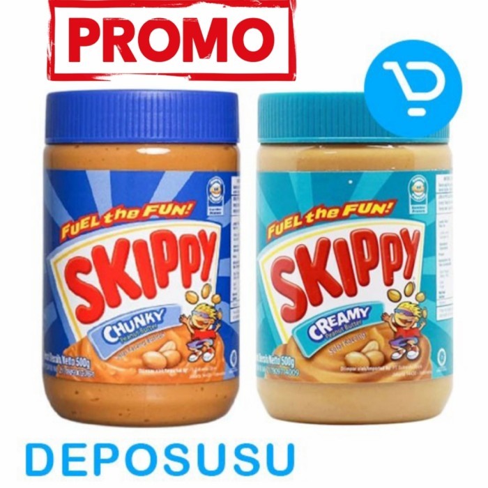 

New Arrival Selai SKIPPY Jam 500g - CREAMY Peanut Butter | CHUNKY Peanut Spread - CHUNKY 500 Gr