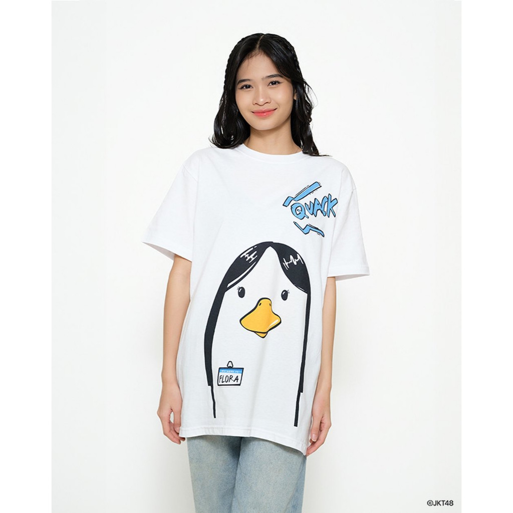 Kaos JKT48 Birthday T-Shirt Flora Shafiq 2024 - Putih premium