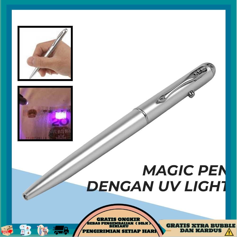 

TQK - Pena Tinta Invisible Magic Pen dengan UV Light - HY-0812