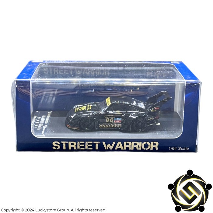 Street Weapon Warrior 1:64 RWB Porsche 993 Charlene Black High GT Wing Spoiler Limited