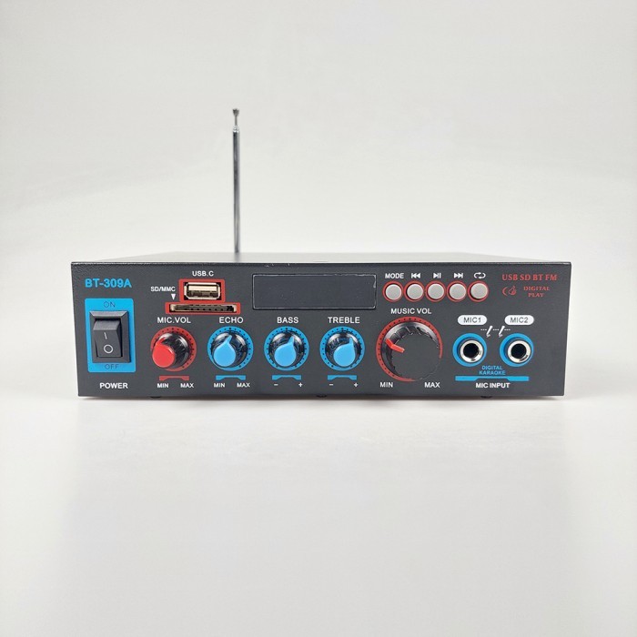 Amplifier Karaoke bluetooth 5.0 Stereo 2Channel 800Watt Power Ampli by Blezzy store