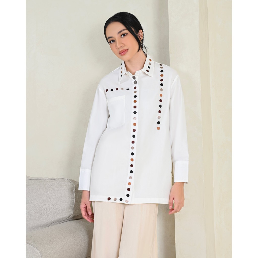 Geulis.id HELSAVA SHIRT / KEMEJA WANITA / ATASAN WANITA
