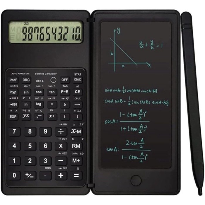 

Kalkulator Lipat Calculator ilmiah Scientific E-Writer LCD Note Pen S9 [INT]