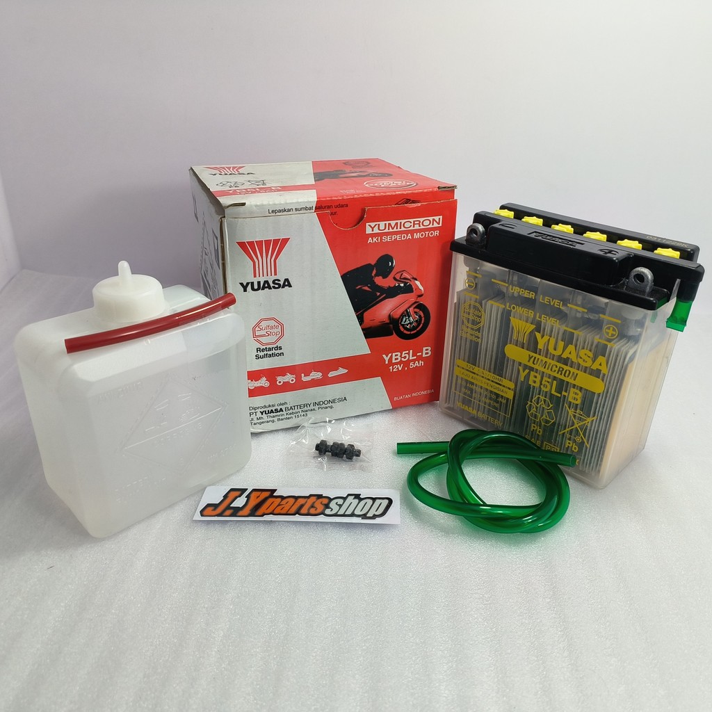 AKI BASAH YUASA YB5L-B UNTUK MOTOR MIO SPORTY CRYPTON VEGA R JUPITER Z 105 110 BURHAN - JUPITER MX 1