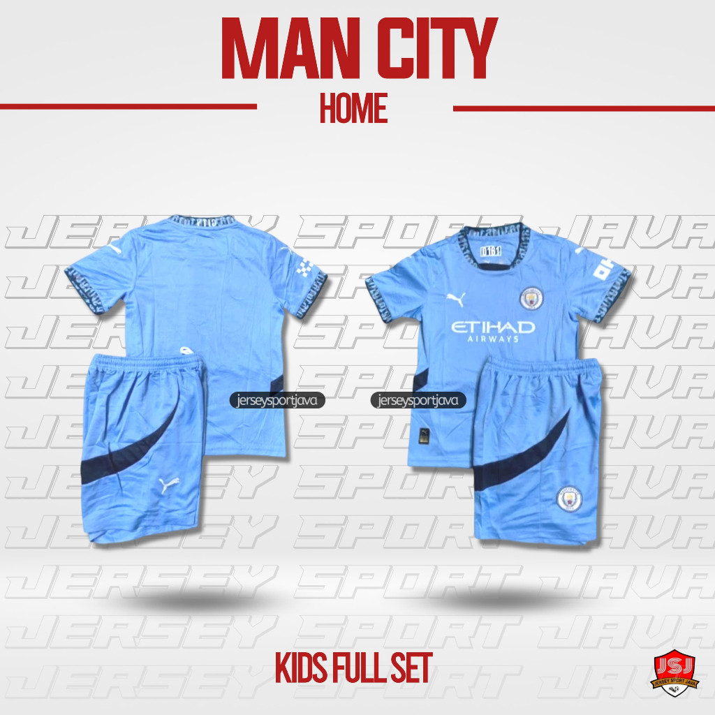 JERSEY BOLA KIDS CITY HOME 2024 2025 BAJU BOLA ANAK KIDS JERSEY BOLA ANAK ANAK - GRADE ORI