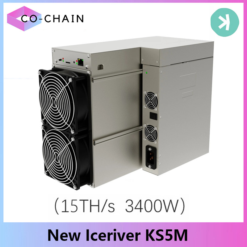 New ICERIVER KAS KS5M 15TH/s 3400W Crypto KAS ASIC Miner Iceriver KS5M 15T Kaspa Mining Machine Kasp