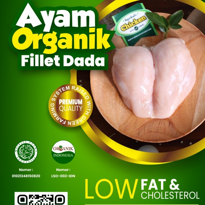

✨TERLARIS -filet dada ayam herbal/berkah chicken/sehat/organic/enak/murah/frozen - 500-599gr