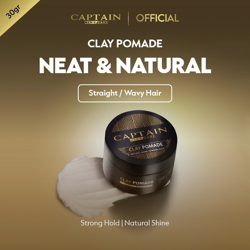 [Travel Size] Captain Men's Care Clay Pomade 30 gr Captain Men Barbershop