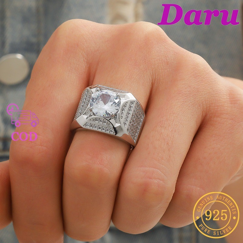 Cincin Pertunangan Moissanite PT950 3 Karat