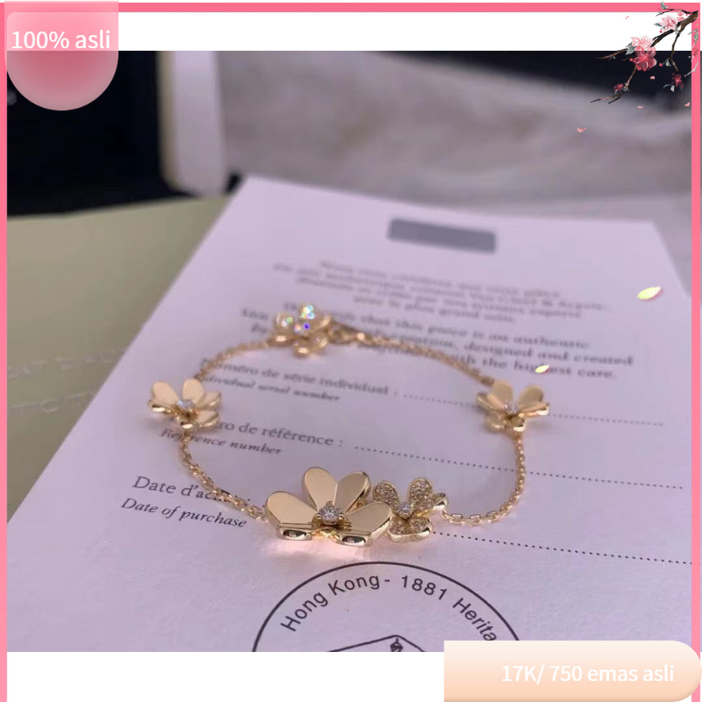 COD 【17K/ 750】 Seri Frivole au 750 GelangBerlian Emas (2.5gr)