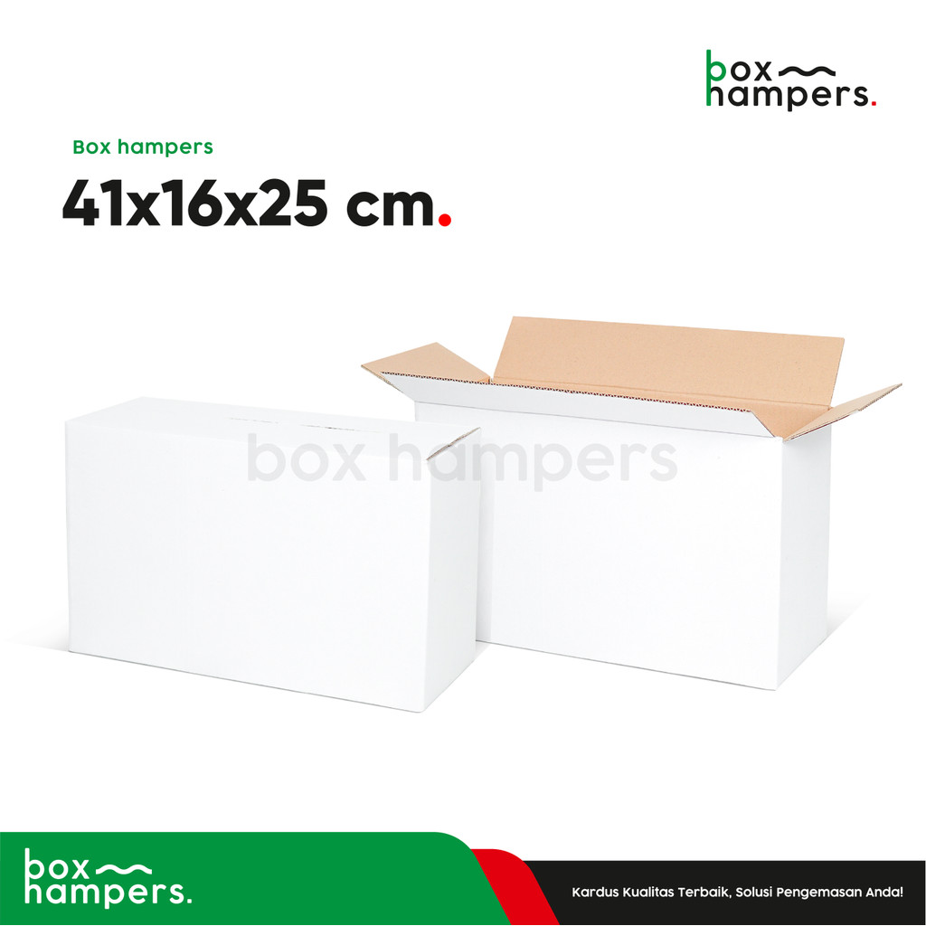 

Box 41X16X25 ( POLOS YSF PUTIH ) Kardus/Kemasan/Kotak/Packaging/Normal/A1/AMDK/Tinggi10/Tinggi25