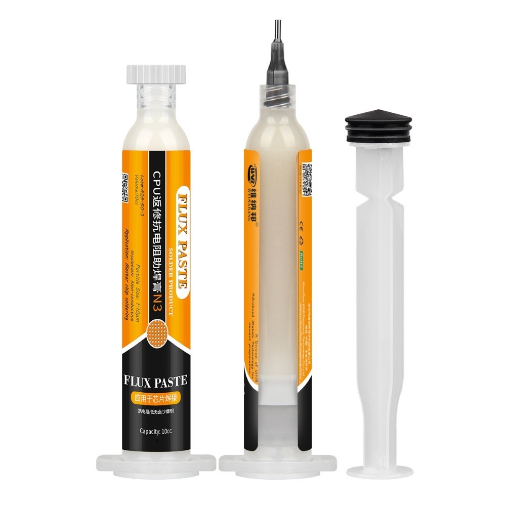 WNB N3 10cc Syringe Lead-Free Solder Flux No-Clean High-Activity Welding Paste Soldering Advanced Mi